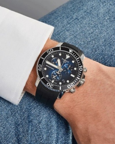 Montre Seastar 1000 Chronograph – Cadran bleu – Tissot