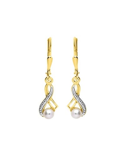 Boucles d’oreille Justine or jaune 750/000