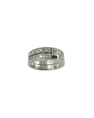 Bague Marianne – Or blanc 750/000 – Diamants