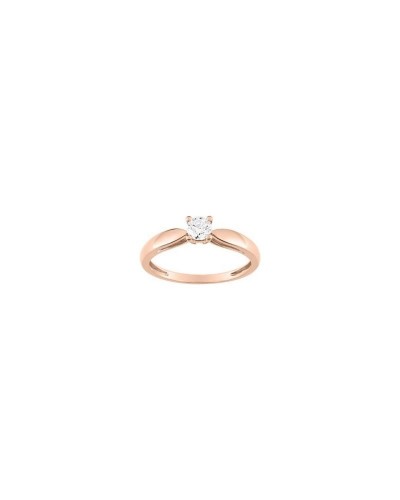 Solitaire Robine – Or rose 750/000 – Diamant 0,25 cts