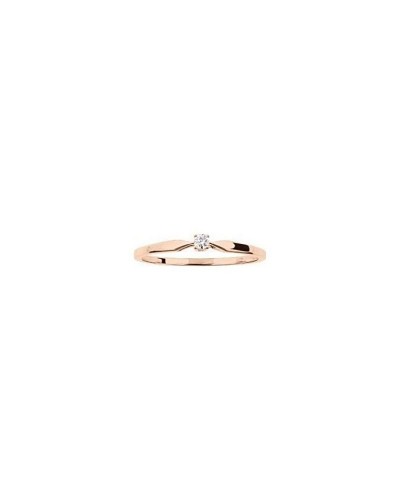 Solitaire Romy – Or rose 750/000 – Diamant 0,04 cts