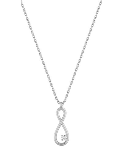 Collier Infini Or Blanc