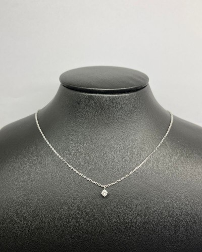 Collier Fantaisie Or Diamant 0.20cts