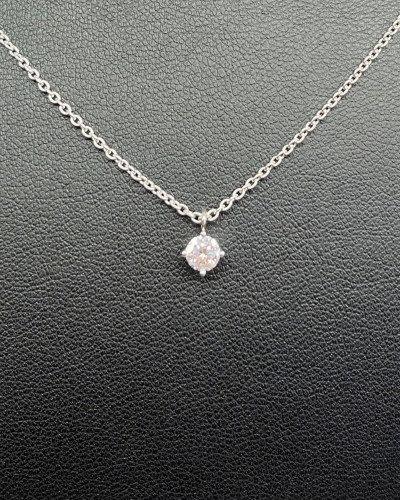Collier Fantaisie Or Diamant 0.30cts