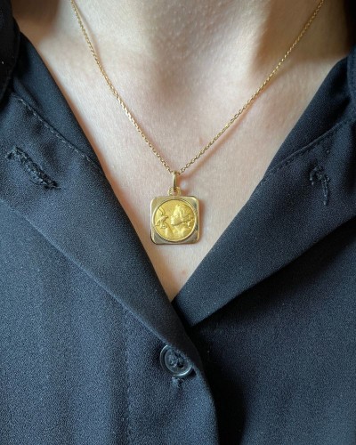 Médaille Ange Or Jaune 750/000