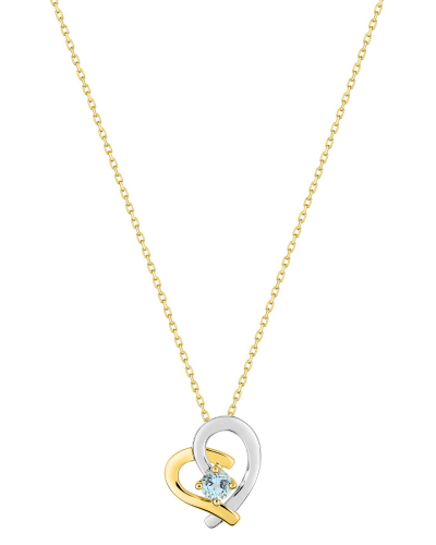 Collier Or Jaune Coeur Topaze
