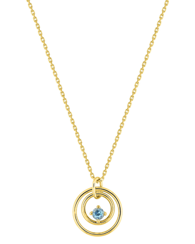 Collier Or Jaune & Pendentif Topaze