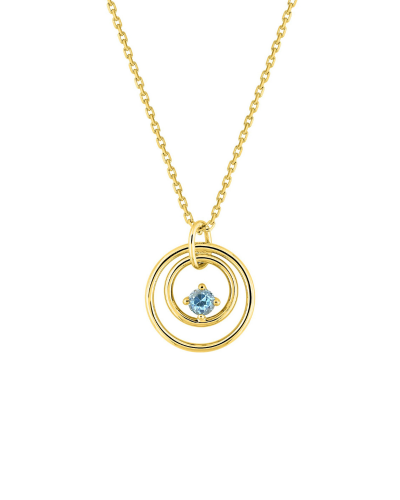 Collier Or Jaune & Pendentif Topaze