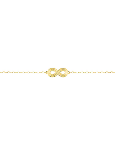 Bracelet infinity or jaune