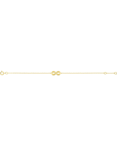 Bracelet infinity or jaune