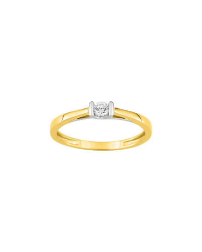 Bague Solitaire Or Jaune & Diamant de Laboratoire